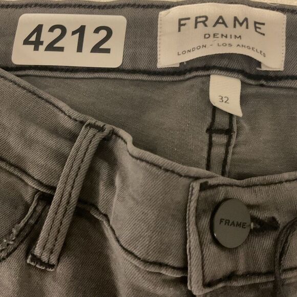 Frame black Denim Le Skinny De Jeanne Knightrider Shred Distressed Skinny Jeans - Picture 5 of 9